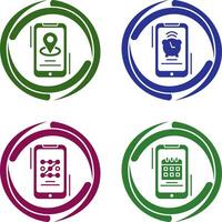 Map and Alarm Icon vector