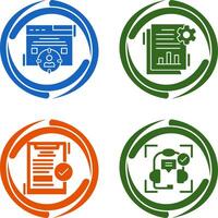 Target Audience and SEO Report Icon vector