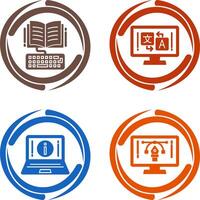 Study and Language Icon vector