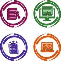 Details Looking and Adaptive Icon vector