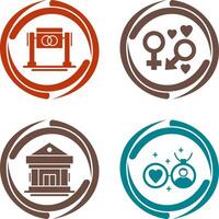 Wedding and Genders Icon vector