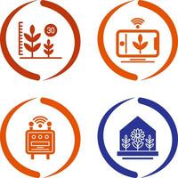 Growth and Device Icon vector