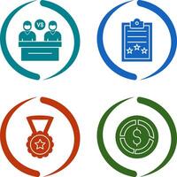 Meeting and Result Icon vector