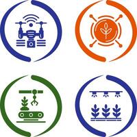 Analytics and Drone Icon vector