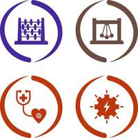 Abacus and Pendulum Icon vector