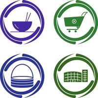 food and cancel order Icon vector