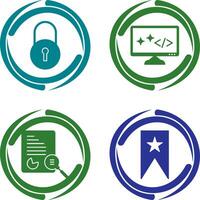 Closed Access and Clean Code Icon vector