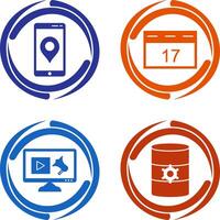 Gps Service and Event Management Icon vector