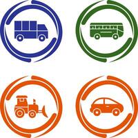 Truck and Bus Icon vector