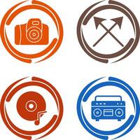 Camera and Arrows Icon vector