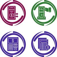 Deposit and Transfer Icon vector