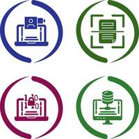 Call and Scan Icon vector