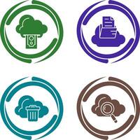 Cloud Computing and Cloud Icon vector