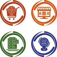Add to Cart and Online Shopping Icon vector