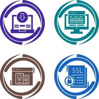 Downlaod and Layout Icon vector