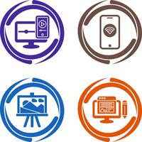 WIFI and Responsive Icon vector