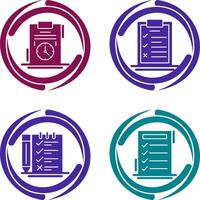 Time Management and Checklist Icon vector