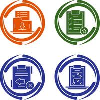 Save List and Task List Icon vector