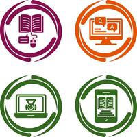 Online Learning and Faq Icon vector