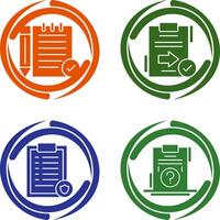 Check Notes and Send Icon vector