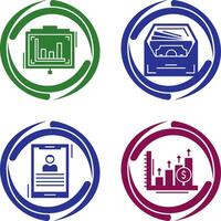 Presentation and Salary Icon vector