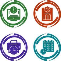 Productivity and Online Time Icon vector