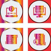 Downlaod and Layout Icon vector