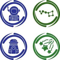 big dipper and astronaut Icon vector