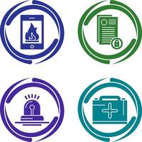 Fire and Privacy Icon vector