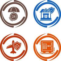 Protection and House Icon vector
