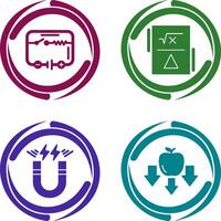 Electrical Circuit and Formula Icon vector