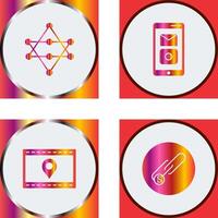 Networks and Mobile Applications Icon vector