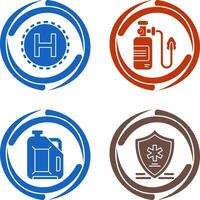 Helipad and Oxygen Icon vector