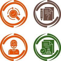 Research and Question Icon vector