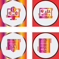 Upload and Dashboard Icon vector