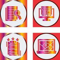 Details Looking and Adaptive Icon vector