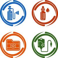 Oxygen and Dropper Icon vector