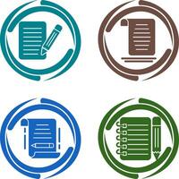 checklist and document Icon vector