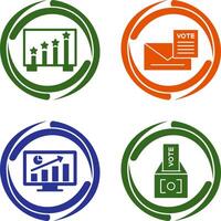 Rating and Letter Icon vector