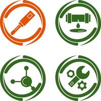 Screwdriver and Leak Icon vector