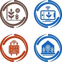 Growth and Device Icon vector