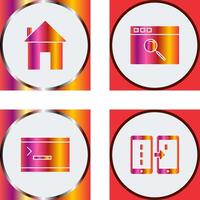 homepage and browser Icon vector