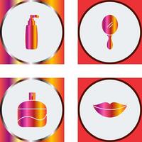 Cosmetic Product and Mirror Icon vector