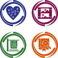 Music and Gallery Icon vector