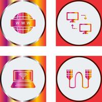 Sharing Systems and World Wide Icon vector