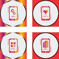 Setting and Favourite Icon vector