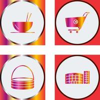 food and cancel order Icon vector