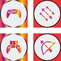 Gaming Console and Arrows Icon vector