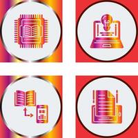 Cpu and Lamp Icon vector