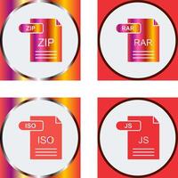 ZIP and RAR Icon vector